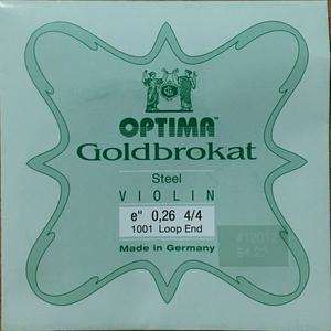 Optima Violin String E Goldbrokat Loopend Medium