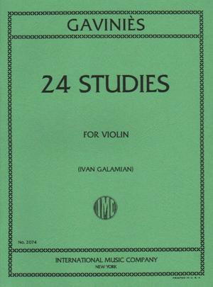 Gavinies 24 Studies for Violin