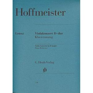 Hoffmeister FA Concerto in D Major Viola and Piano G Henle Verlag URTEXT