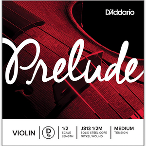 D'Addario Prelude Violin String D 1/2