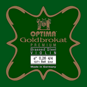 Optima Violin String Goldbrokat 24K E Ballend 26 Medium