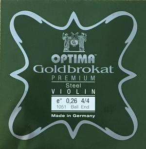 Optima Violin String E Goldbrokat Ballend 26 Medium