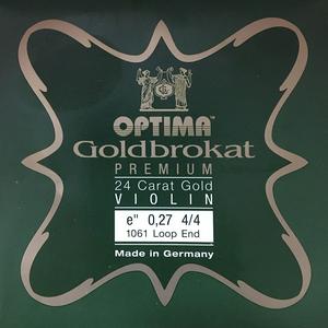 Optima Violin String E Goldbrokat 24K Loopend Strong